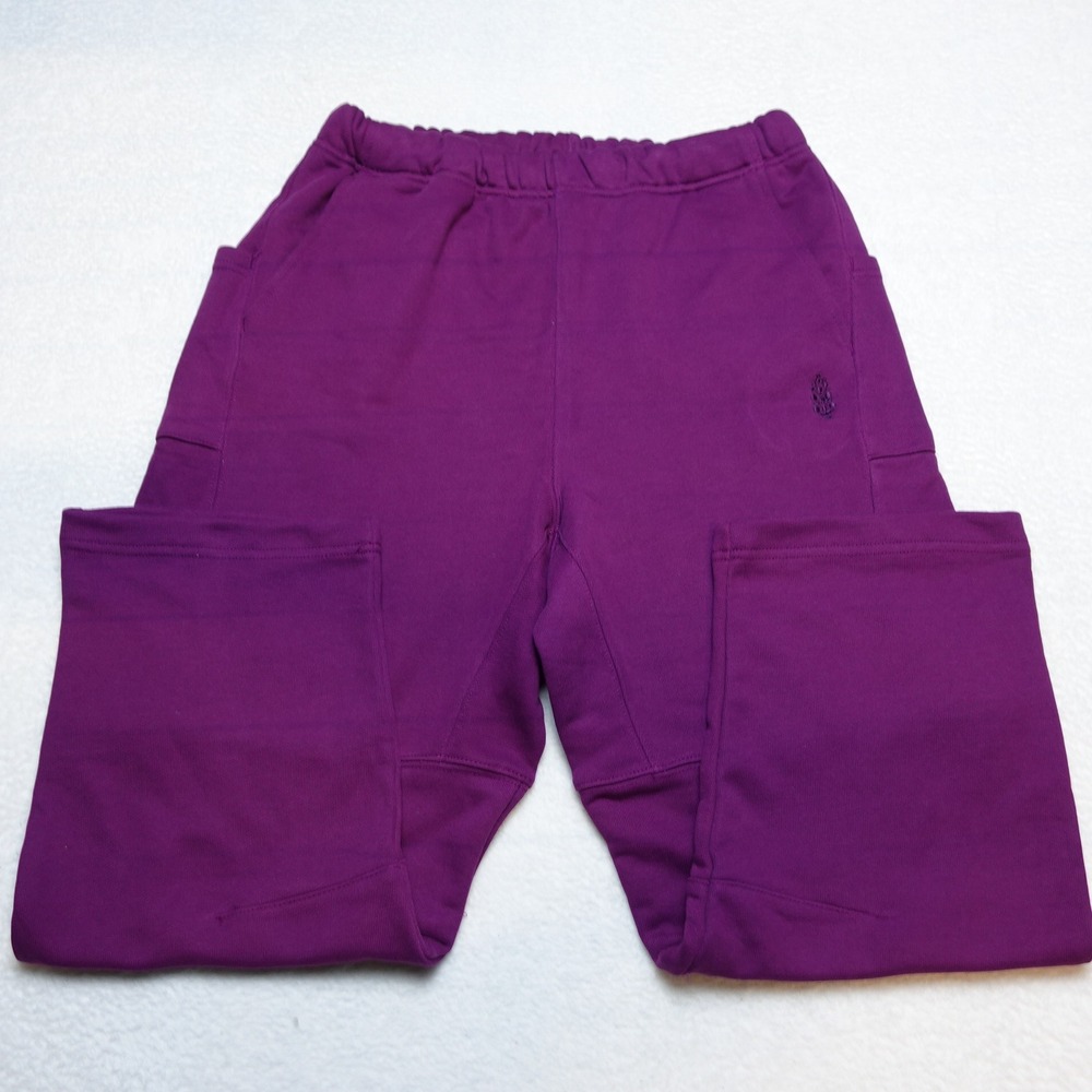 Free People Movement Sweatpants Womens Medium Purple Cargo Joggers Wide Leg